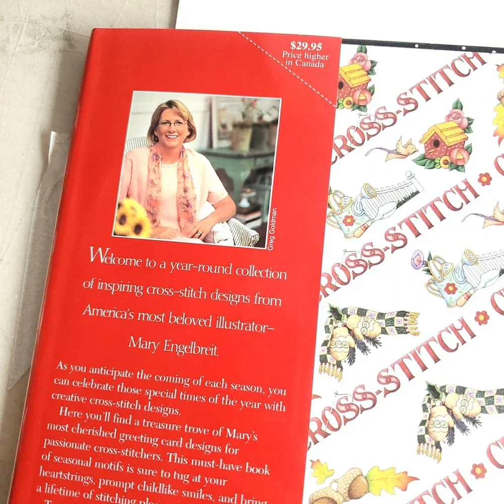 Mary Engelbreit Cross-Stitch for All Seasons Make a Wish HB HC NOS